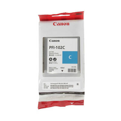 Canon PFI-102C Mavi Orjinal Kartuş - 1