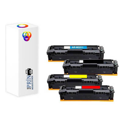 Hp 207X-HP Color Pro M255DW Chipli Muadil Toner Takım 3150 Syf - 1
