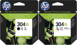 Hp 304-3JB05AE Siyah ve Renkli Orijinal Kartuş Seti - Hp