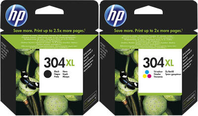 Hp 304-3JB05AE Siyah ve Renkli Orijinal Kartuş Seti - 1