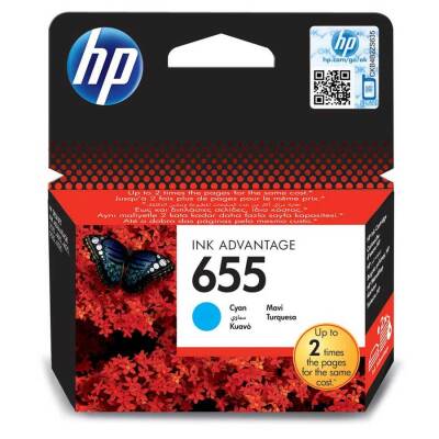 Hp 655-CZ110AE Mavi Orijinal Kartuş - 1