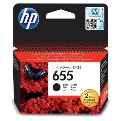 Hp 655-CZ109AE Siyah Orijinal Kartuş - 1