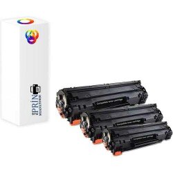 Hp CB435A | Hp Laserjet P1008 Uyumlu Muadil Toner CB435A 3lü Paket - Hp