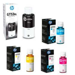 HP GT53XL/GT52 Tüm Renkler Set Şişe Mürekkep Orjinal - Hp
